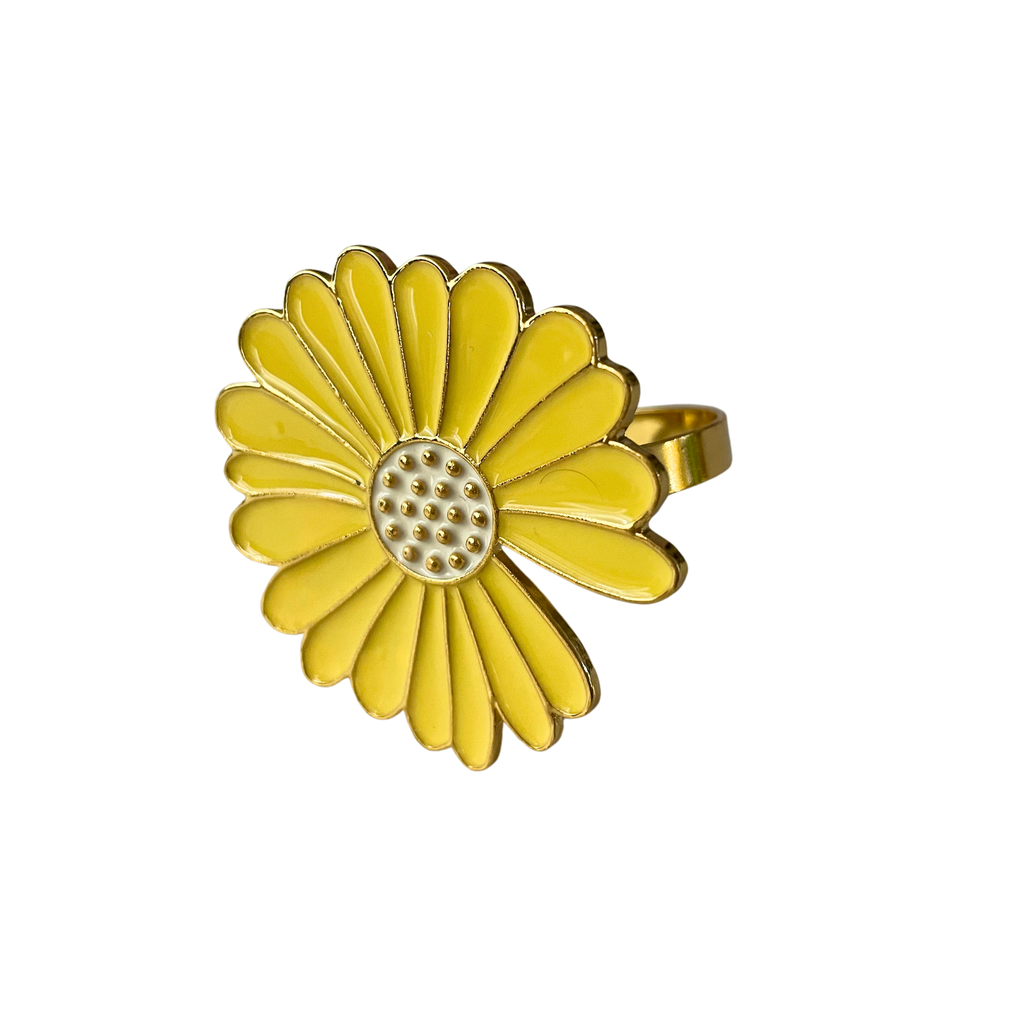 Anillo Flor Amarillo
