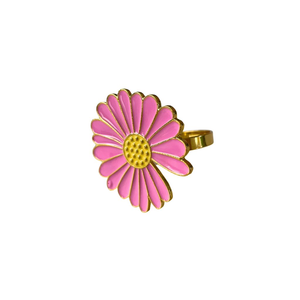 Anillo Flor Rosa
