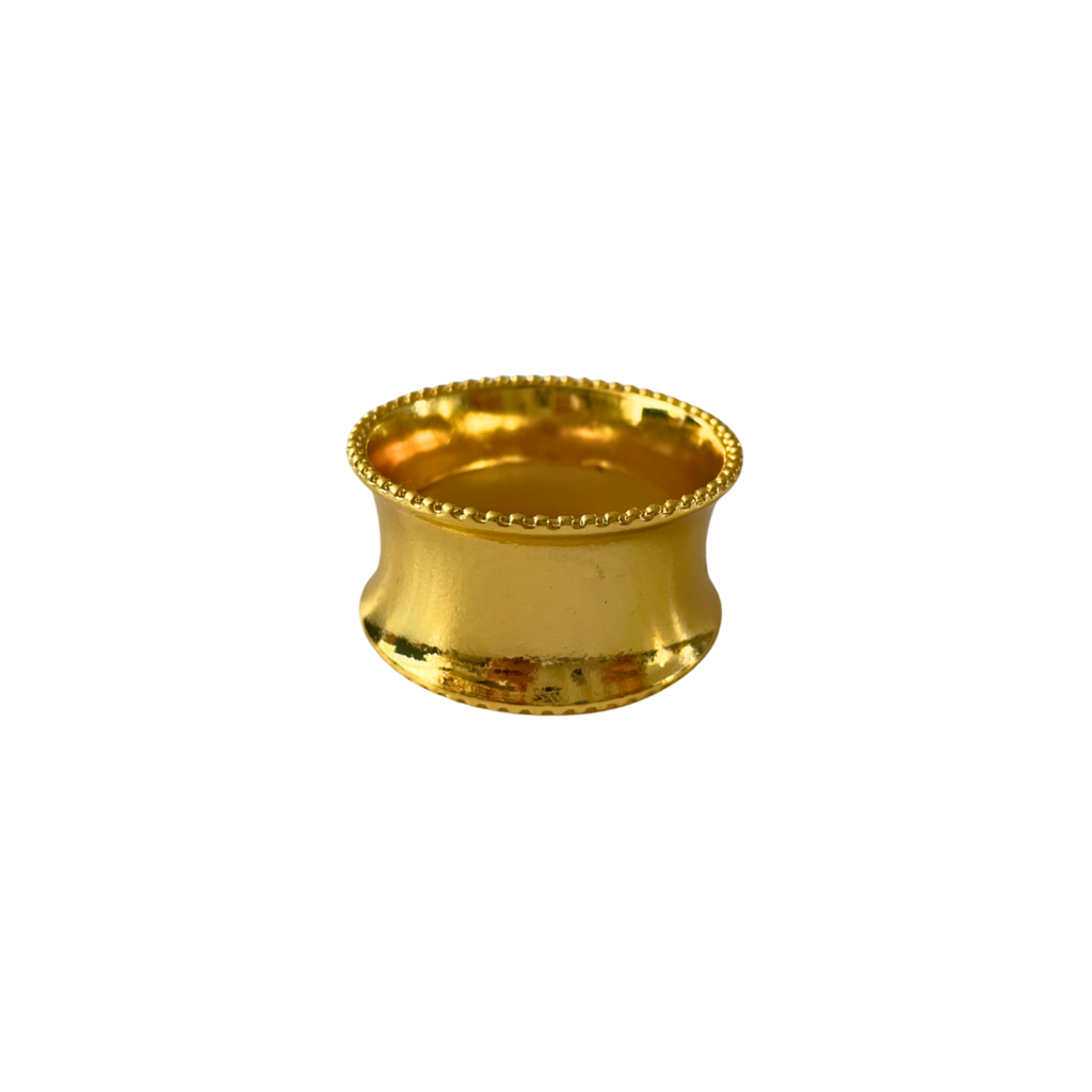 Anillo Ondulado Dorado