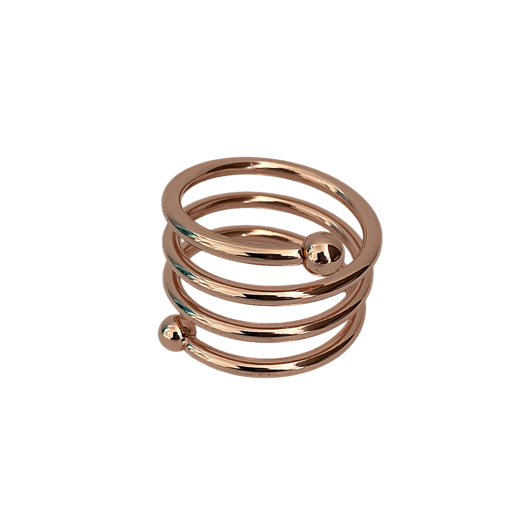 Anillo Spiral Oro Rosa