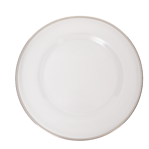Plato Base Milan Filo Plata