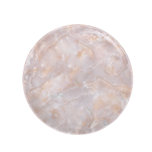 Plato Trinche Mármol Rosa
