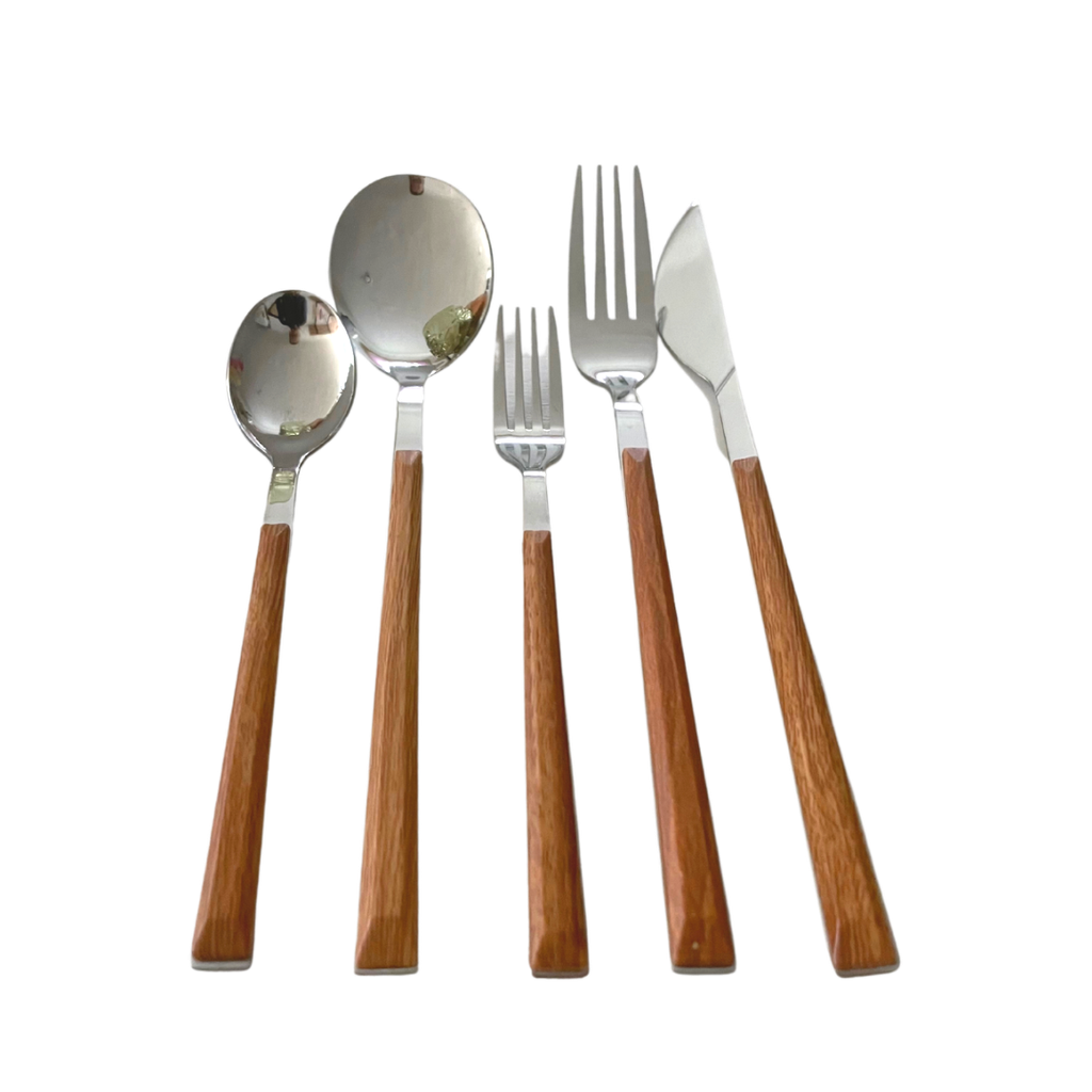 Set de 5 cubiertos Bali