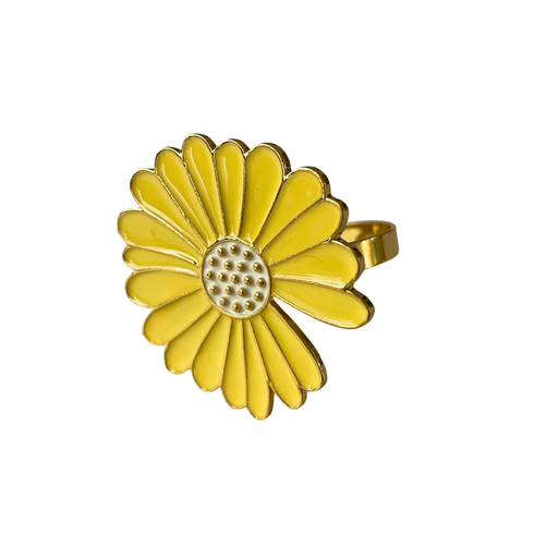 Anillo Flor Amarillo