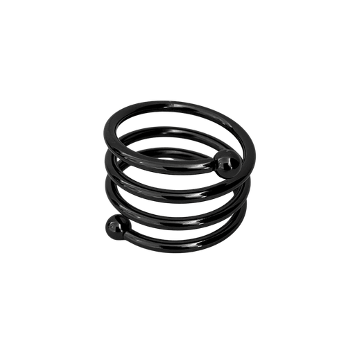 Anillo Spiral Negro