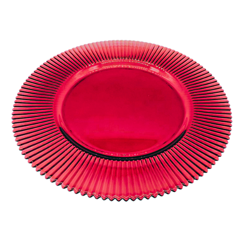 Plato Base Oporto Rojo