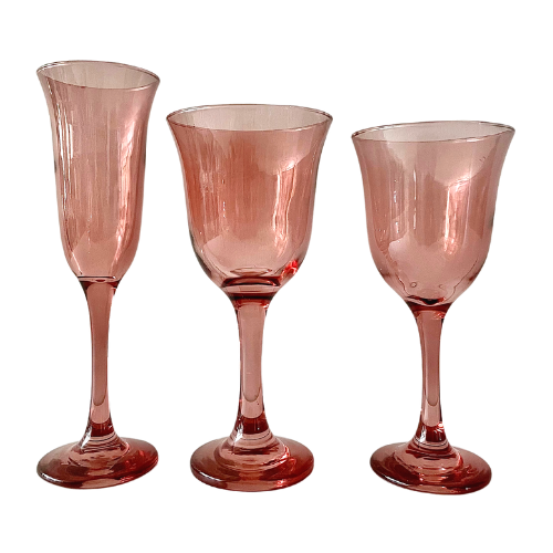 Set de 3 Copas Génova Cherry