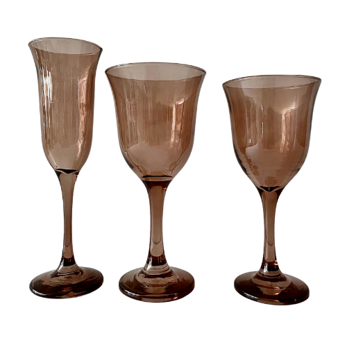 Set de 3 Copas Génova Moka
