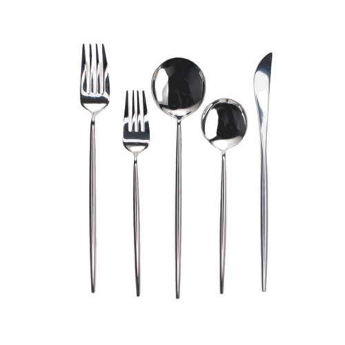 Set de 5 Cubiertos Treviso Plata